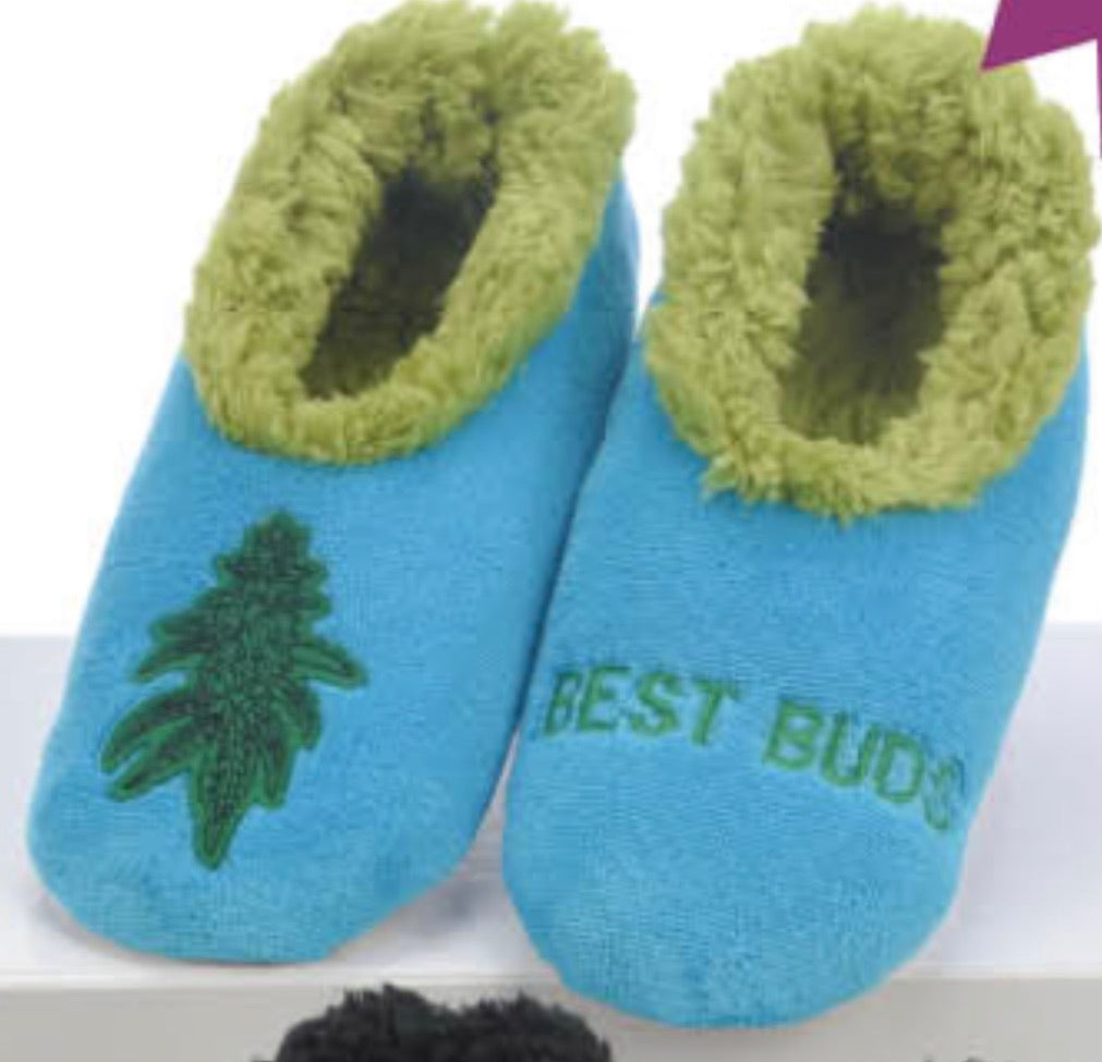 Women’s Best Buds Weed Slippers