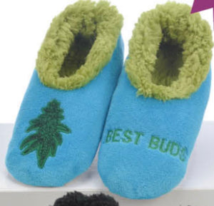 Women’s Best Buds Weed Slippers