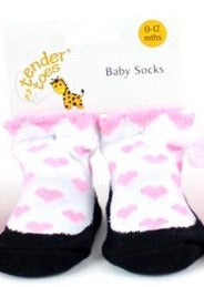 Slippers With Pink Hearts ( 12 - 24 Months )